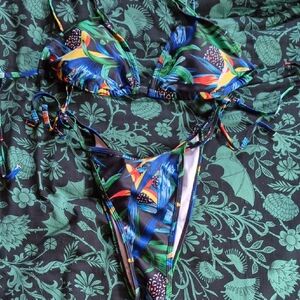 Colorful Tropical Bikini Set